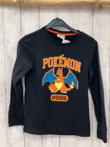 Pokemon  Pullover  Gr. 140  schwarz Pokemon orange Schrift 