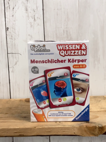 neu Tip Toi  Spiel Wissen & Quizzen Menschlicher Körper 