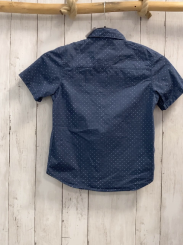 H&M  Sommerhemd  Gr. 128  grau weiße Punkte 