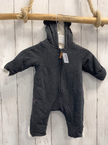 H&M Overall Gr. 56  grau weißes Plüschfutter