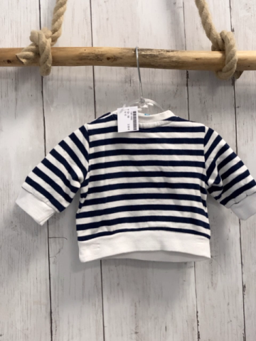  Pullover Gr. 56  weiß blaue Streifen gelbes Auto