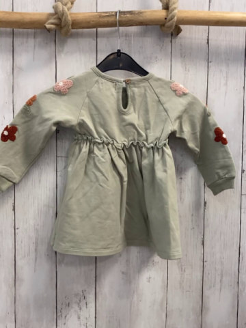 Rabbit & Bear  Kleid  Gr. 74  mint bunte Plüschblumen 