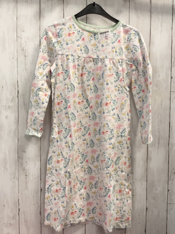 Cath Kids  (Schlaf-)Kleid  Gr. 140  weiß Blumen Einhörner mint bund 