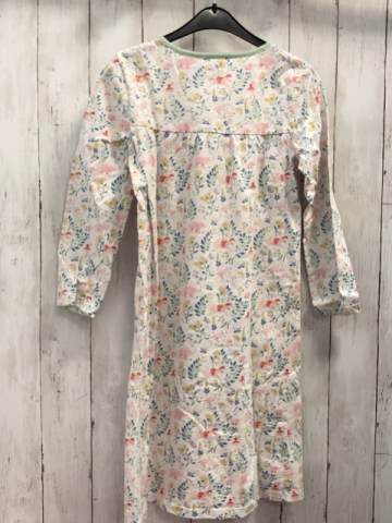 Cath Kids  (Schlaf-)Kleid  Gr. 140  weiß Blumen Einhörner mint bund 
