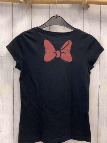   T-Shirt Gr. 134  schwarz Minnie Mouse mit Glitzer 