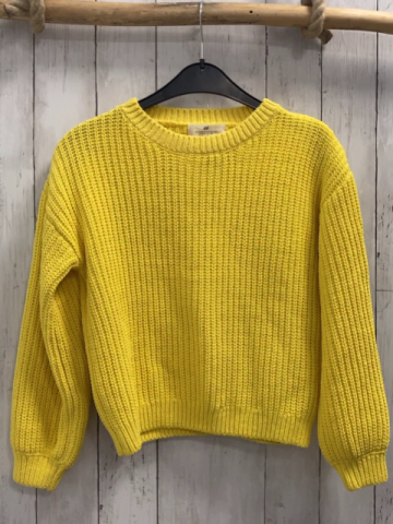 H&M  Pullover Gr. 134/140  gelb Strick 