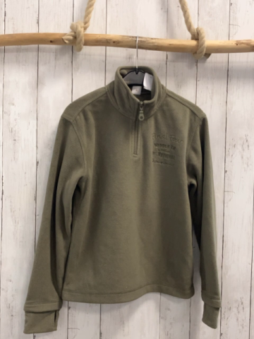 S´ OLiver  Pullover  Gr. 140  kiwi Fleece Reißverschluss 