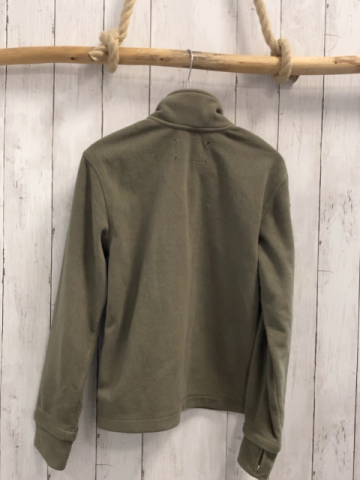 S´ OLiver  Pullover  Gr. 140  kiwi Fleece Reißverschluss 