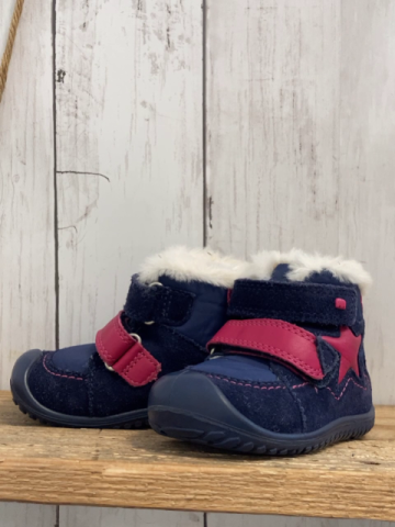 neu Elefanen  Schuhe  Gr. 19  blau pink Stern Klettverschluss + Nähte gefüttert 