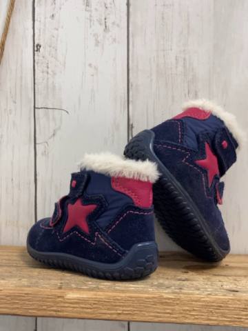 neu Elefanen  Schuhe  Gr. 19  blau pink Stern Klettverschluss + Nähte gefüttert 