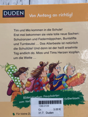 Duden  Buch Der erste Schultag 