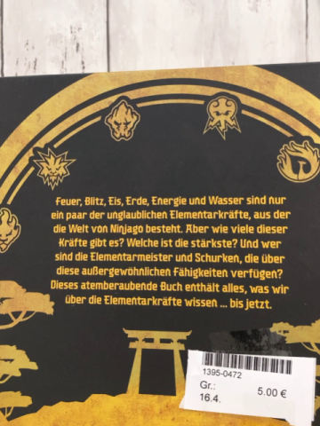   Buch Ninjago Das Buch der Elemente 