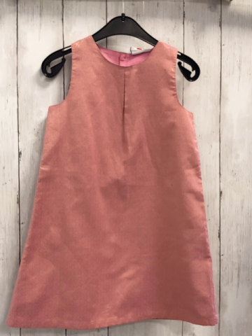   Kleid  Gr. 104  rosa mit goldenen Glitzerpunkten 