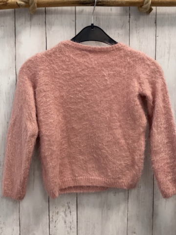 Dopodopo Pullover  Gr. 122  rosa Strick flusig Einhorn 
