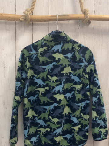 H&M  Fleecejacke  Gr. 134/140  dunkelblau bunte Dinos 