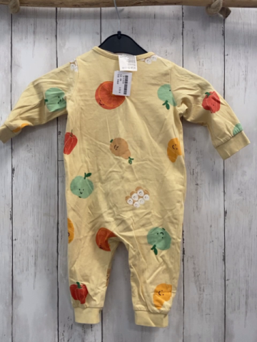 H&M  Schlafanzug  Gr. 68  gelb bunte Früchte 