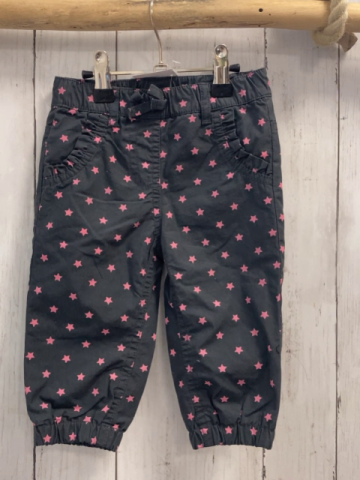   Hose  Gr. 74  grau gefüttert rosa Sterne 
