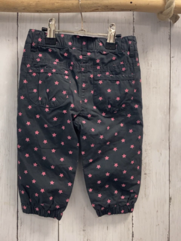   Hose  Gr. 74  grau gefüttert rosa Sterne 