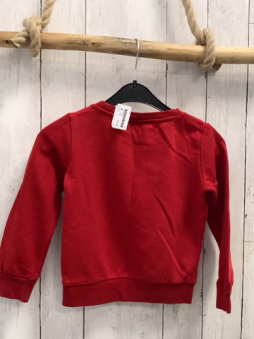  Pullover Gr. 110  rot Elch rote Nase