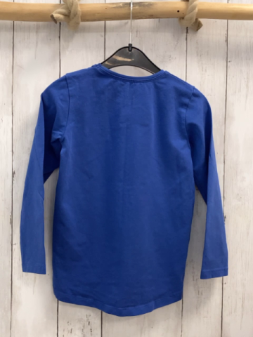   Langarmshirt  Gr. 116  blau grün pink weiße Raupe 