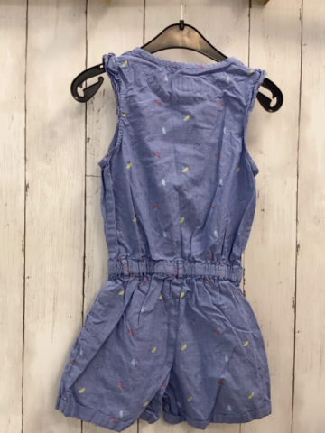 Sergent Major  Playsuit  Gr. 116  blau bunte Schirme weiße Kordel 