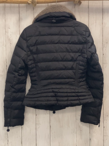 Moncler  Winterjacke  Gr. 146  schwarz grauer Teddykragen 