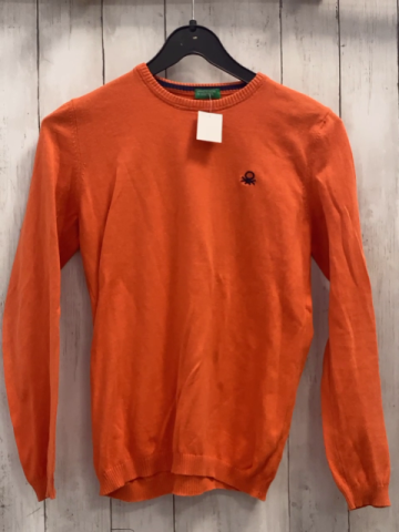 Benetton Pullover  Gr. 158  orange Strick 