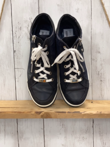 Ara  Boots  Gr. 39 blau silber Glitzer weiße Schnürsenkel 