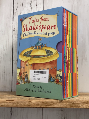 Buchschuber  mit 14 Büchern Tales from Shakespeare The Bard´s greatest plays 