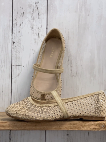 Reiss  Schuhe  Gr. 30  Netz + hellbraune Rauten mit Steinen NP 48 Pfund 