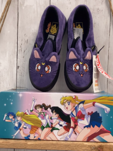 neu Vans  Schuhe  Gr. 32  lila Plüsch Tiergeischt Pretty Guardians Sailor Moon