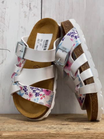 neu Lurchi  Sandaletten  Gr. 27  silber mit Blumen NP 34,95 € red auf 24 € 