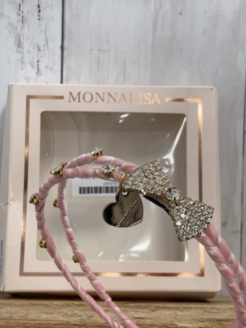 monnalisa  Haarreifen  rosa mit goldenen Applikationen mit Steinen 