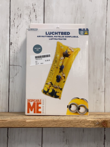 neu  Luftmatratze 64 x 140cm  gelb Minions im Karton 