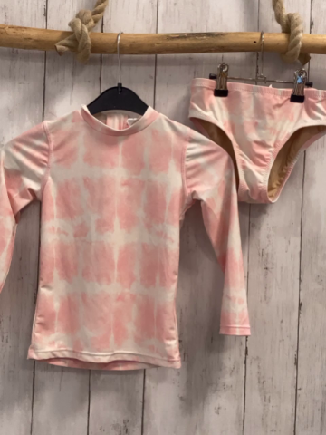 2tlg Shade Critters  UV-Schutzset  Gr. 116  weiß rosa gemustert 