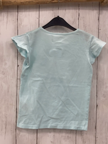 Uniqlo  T-Shirt  Gr. 104  mint Arielle Glitzerschrift 