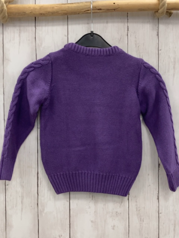 neu Steiff  Pullover  Gr. 98  lila Strick Zöpfe 
