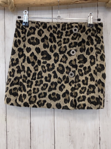 Next  Rock Gr. 128  beige schwarz ocker leoprint 