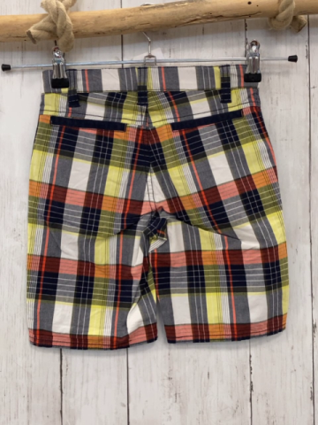 S´Oliver  Shorts  Gr. 116  blau hellrot gelb grau weiß kariert Bund verstellbar 