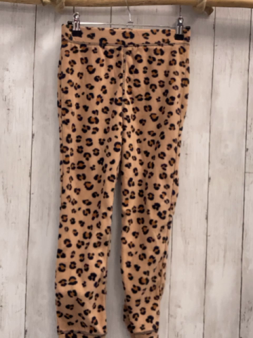 H&M  Jogginghose  Gr. 122  ocker schwarz braun leoprint Fleece 