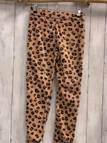 H&M  Jogginghose  Gr. 122  ocker schwarz braun leoprint Fleece 