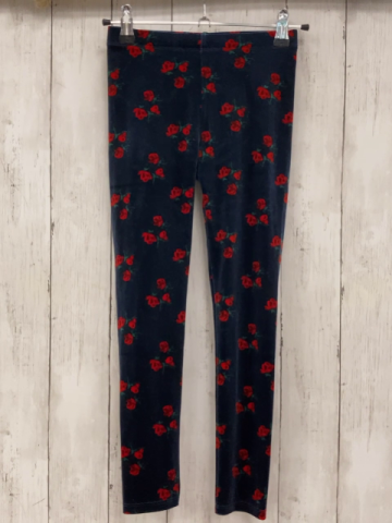 Janie & Jack  Leggings  Gr. 128  blau Samt rot Blumen 