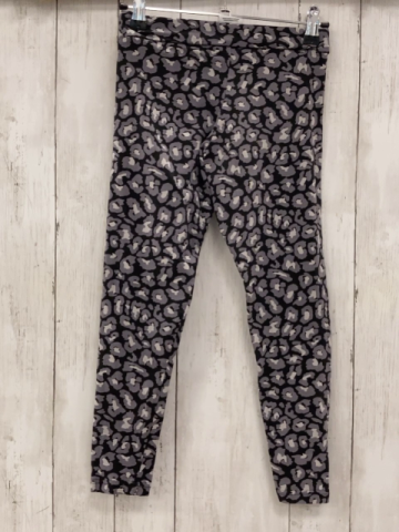Puma  Leggings  Gr. 140  schwarz grau hellgrauer Druck 