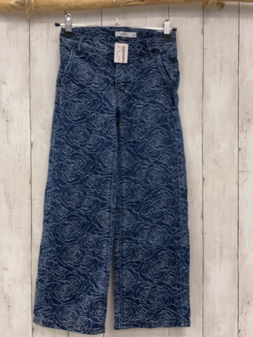Name it  Hose  Gr. 128  blau weiße Blumen  Bund verstellbar 
