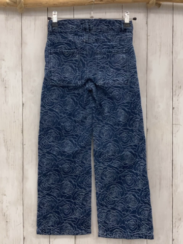 Name it  Hose  Gr. 128  blau weiße Blumen  Bund verstellbar 
