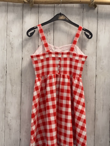 Janie & Jack  Kleid  Gr. 128  rot weiß kariert