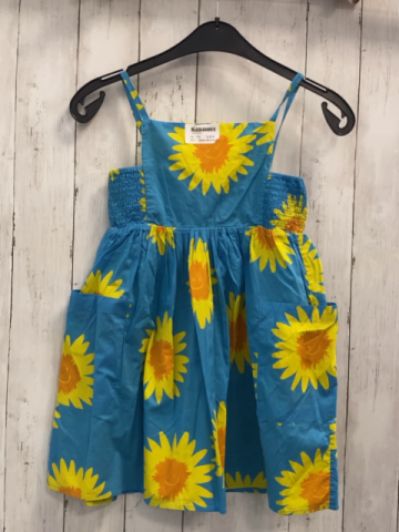 Stella McCartney  Kleid  Gr. 116  blau gelb orange Blumen