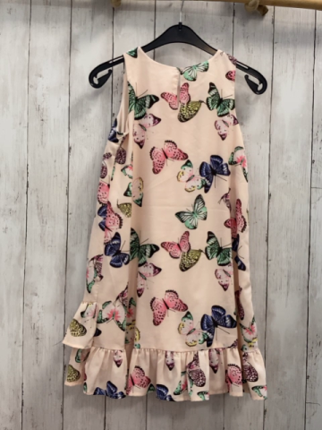 H&M  Kleid  Gr. 134  rosa bunte Schmetterlinge 
