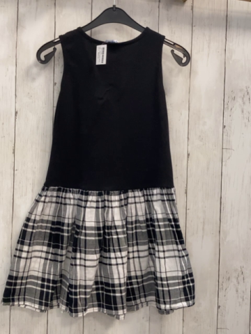 Mayoral  Kleid  Gr. 122/128  schwarzes Oberteil schwarz weiß gestreifter Rock