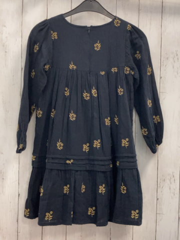Marc O´  Polo  Kleid  Gr. 128  schwarz beige Blumenstickerei 